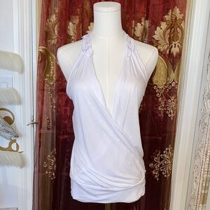 White Lace Halter Top. NWOT